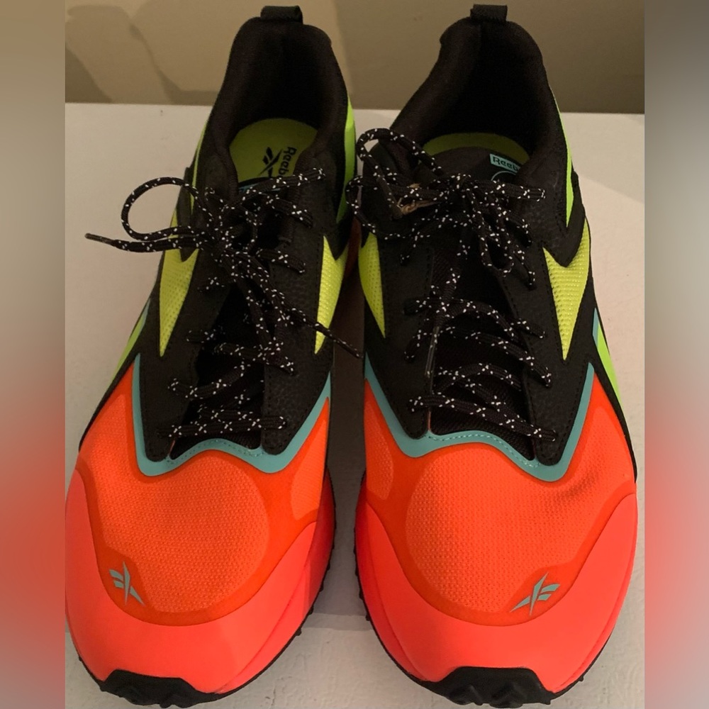 Men's Black and Orange Athletic Shoes